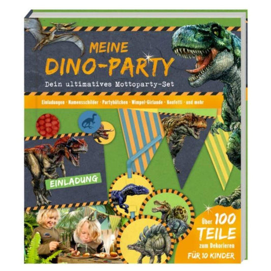 Coppenrath Verlag Aktivbuch Meine Dino-Party (Mottoparty-Set) T-Rex World