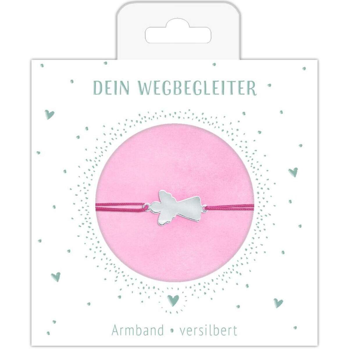 Coppenrath Verlag Armband mit Schutzengelanhänger (versilbert), 1 Stück, 2-fach sortiert