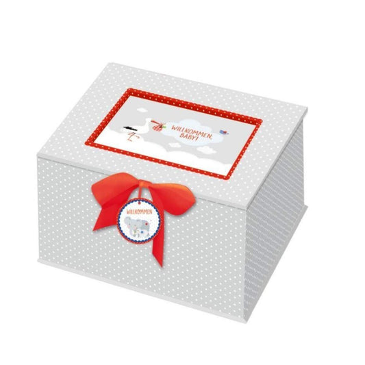 Coppenrath Verlag Aufbewahrungsbox BabyGlück - Willkommen, Baby! (grau)