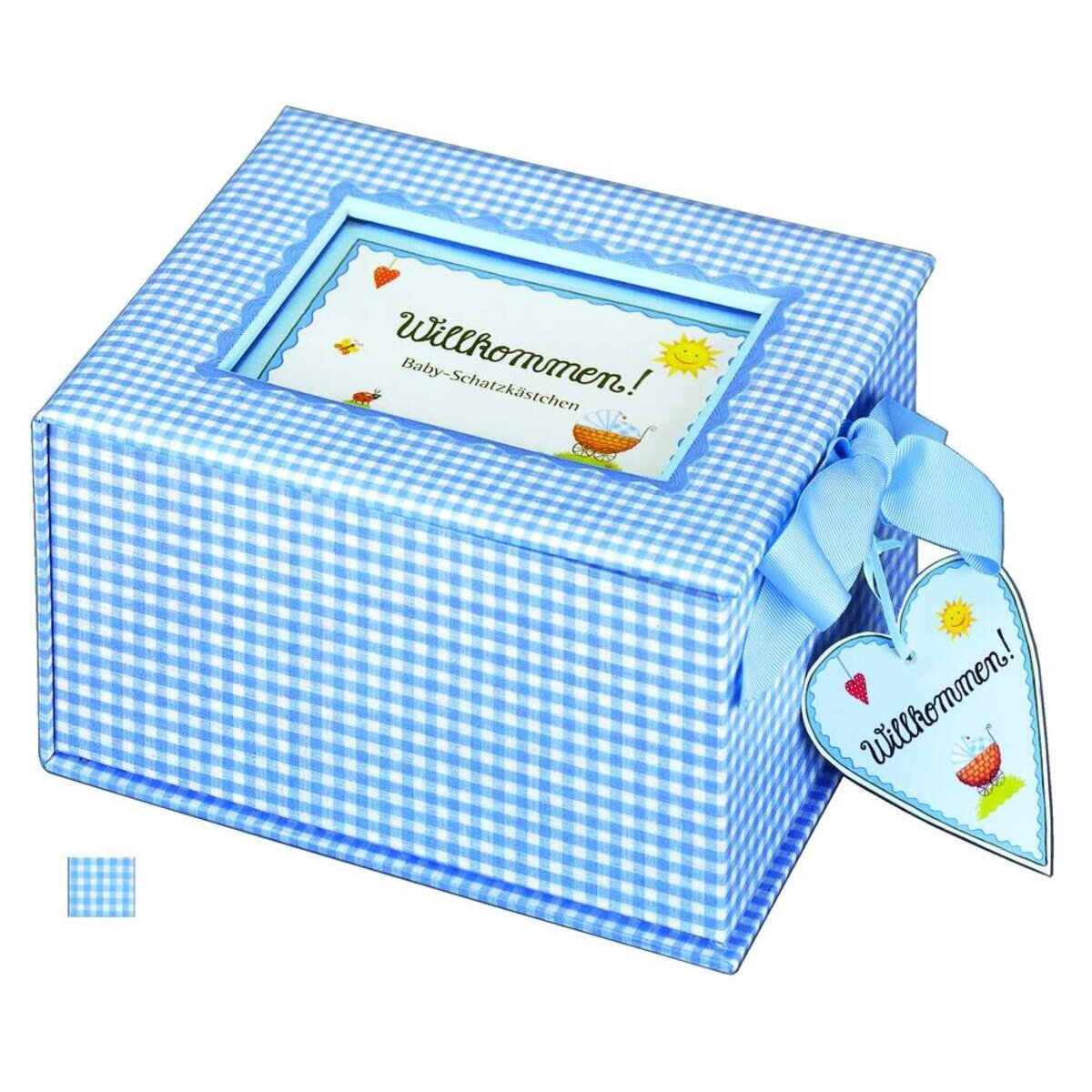 Coppenrath Verlag Baby-Schatzkästchen "Willkommen!", hellblau