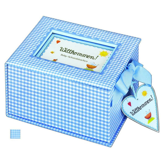 Coppenrath Verlag Baby-Schatzkästchen "Willkommen!", hellblau