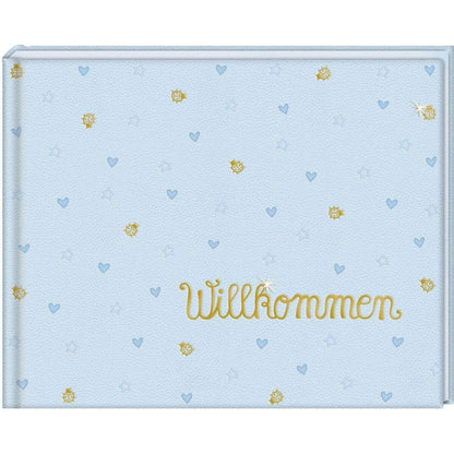 Coppenrath Verlag Babyalbum Willkommen, hellblau (BabyGlück)