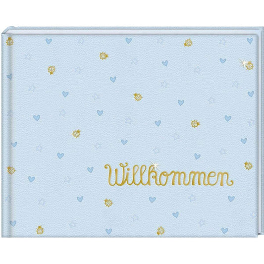 Coppenrath Verlag Babyalbum Willkommen, hellblau (BabyGlück)