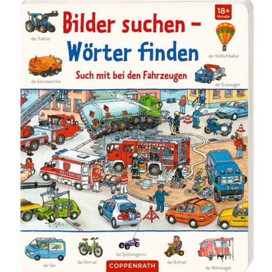 Coppenrath Verlag Bilder suchen-Wörter finden, Such mit bei den Fahrzeugen