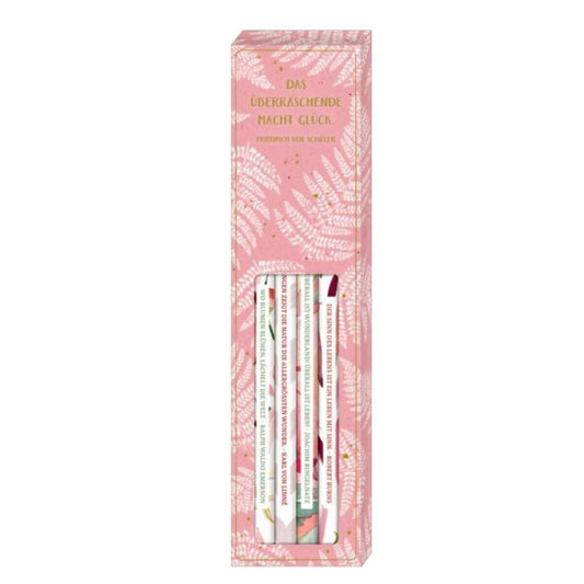 Coppenrath Verlag Bleistift-Set mit Sprüchen - All about rosé