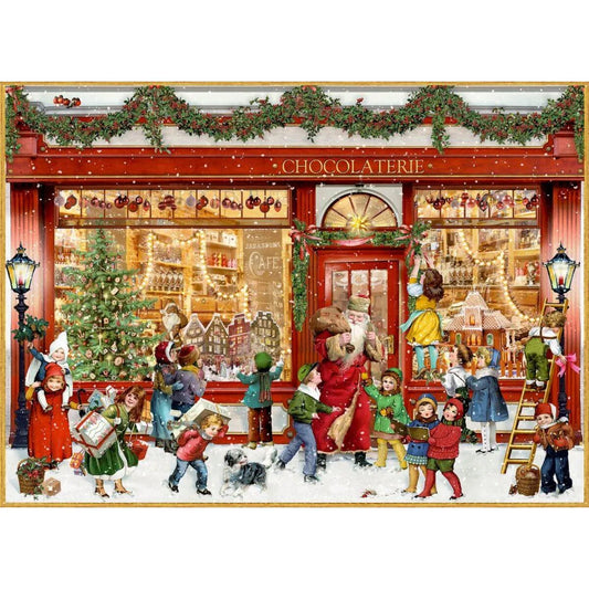 Coppenrath Verlag Chocolaterie, A4 Wand-Adventskalender (Behr)