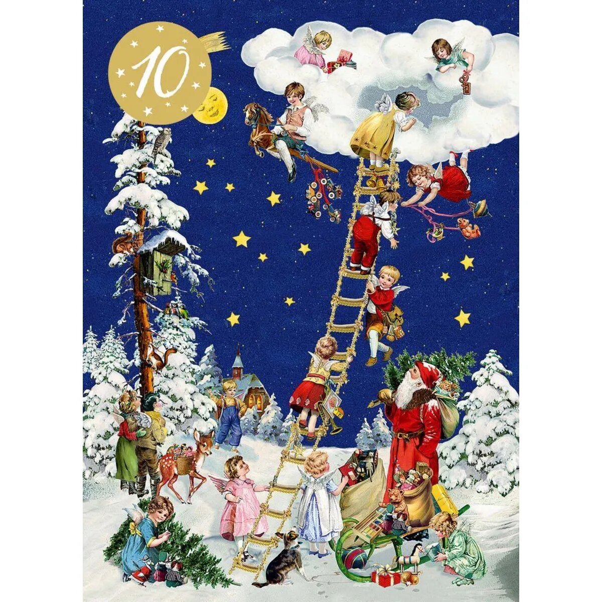Coppenrath Verlag Der kleine Adventsschatz - 24 nostalgische Postkarten (Behr)