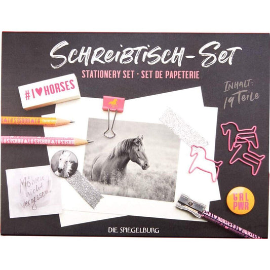 Coppenrath Verlag Die Spiegelburg Schreibtisch-Set I LOVE HORSES