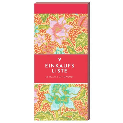 Coppenrath Verlag Einkaufsliste, Pinke Blumen (Küchenpapeterie)