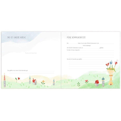 Coppenrath Verlag Eintragalbum - Meine Erstkommunion Blumen