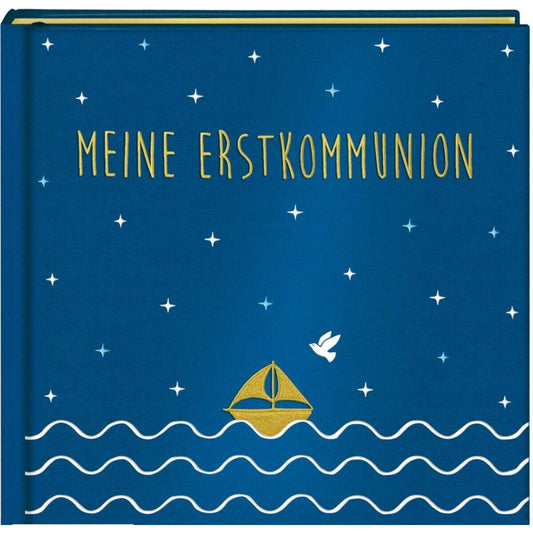 Coppenrath Verlag Eintragalbum Meine Erstkommunion, Satin blau