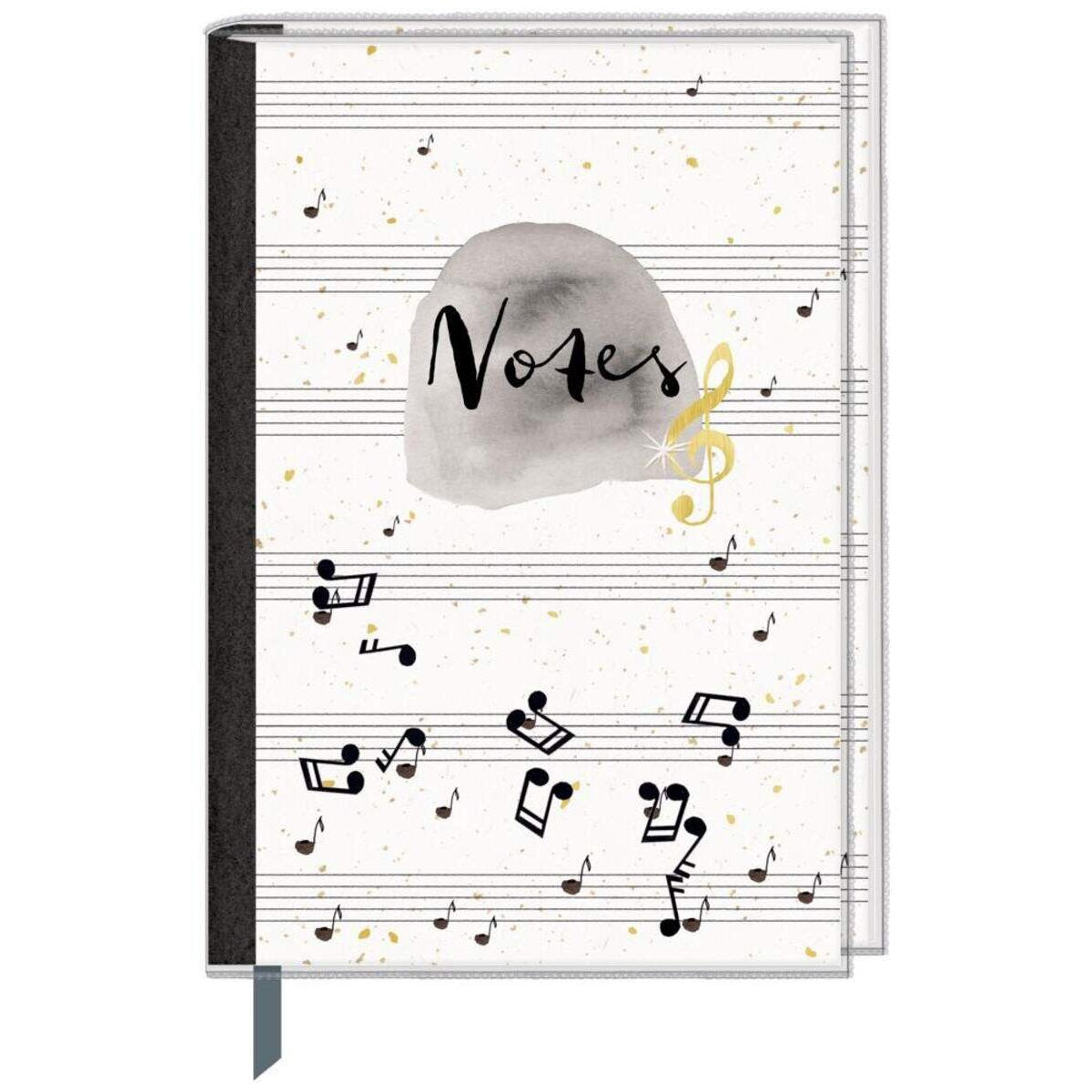 Coppenrath Verlag Eintragbuch mit Sammeltasche - Notes (Einband mit Noten)