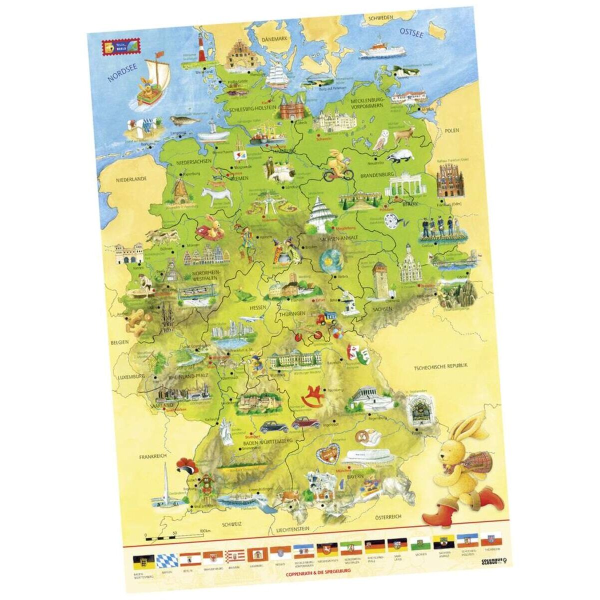 Coppenrath Verlag Felix-Deutschlandkarte