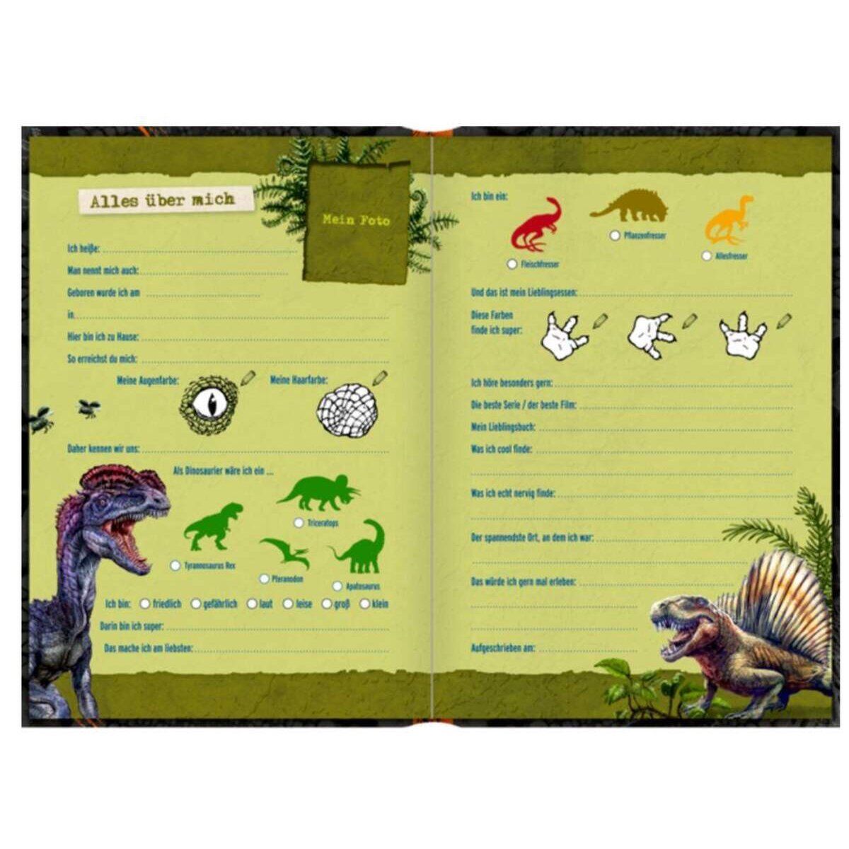 Coppenrath Verlag Freundebuch T-Rex World - Meine Freunde (mit 3D-Bild)