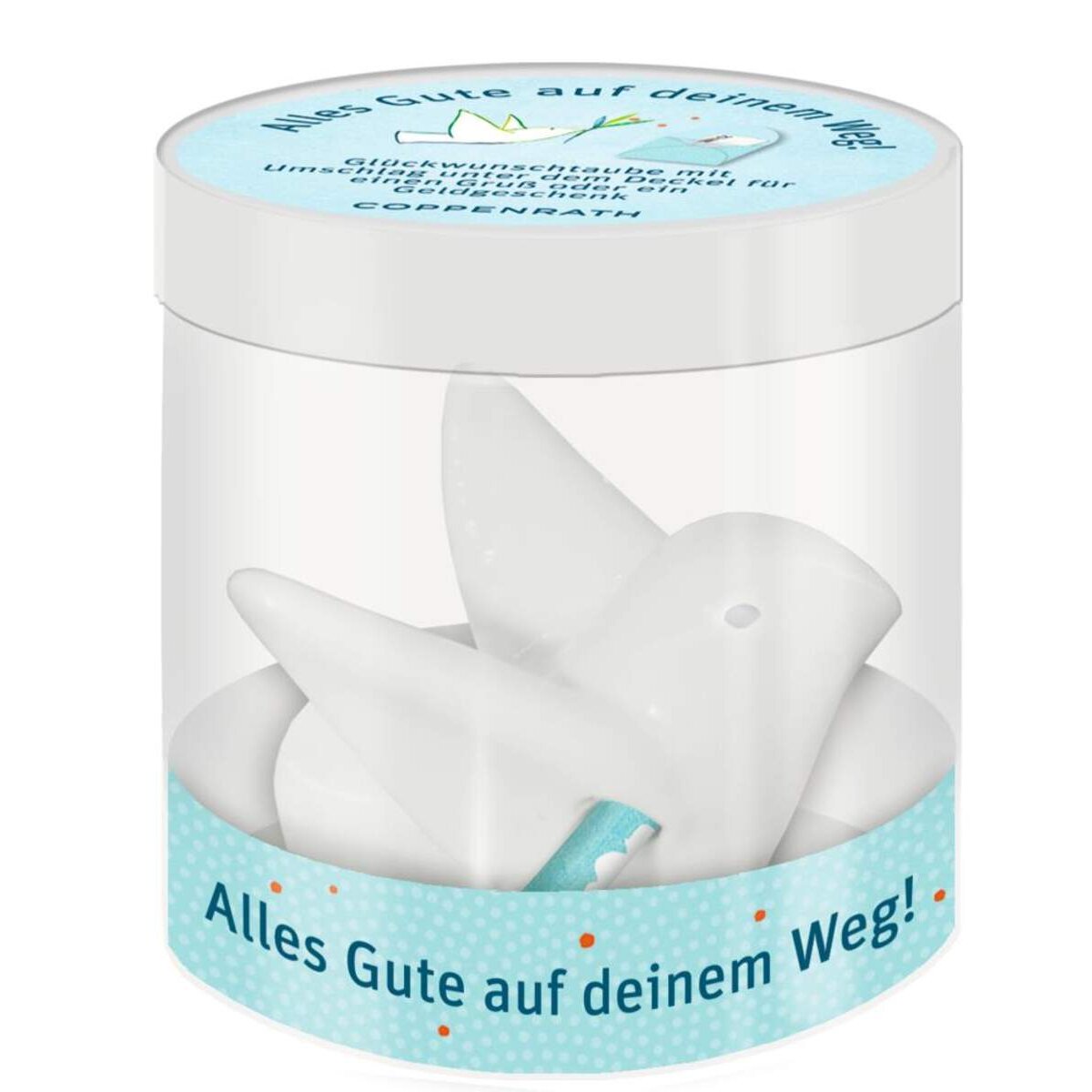 Coppenrath Verlag Glückwunschtaube - Alles Gute auf deinem Weg!