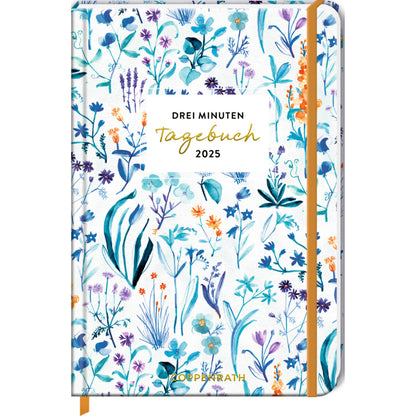 Coppenrath Verlag Gr. Wochenkal.: 3 Min.Tageb.2025 - Blumen weiß (All a.blue)