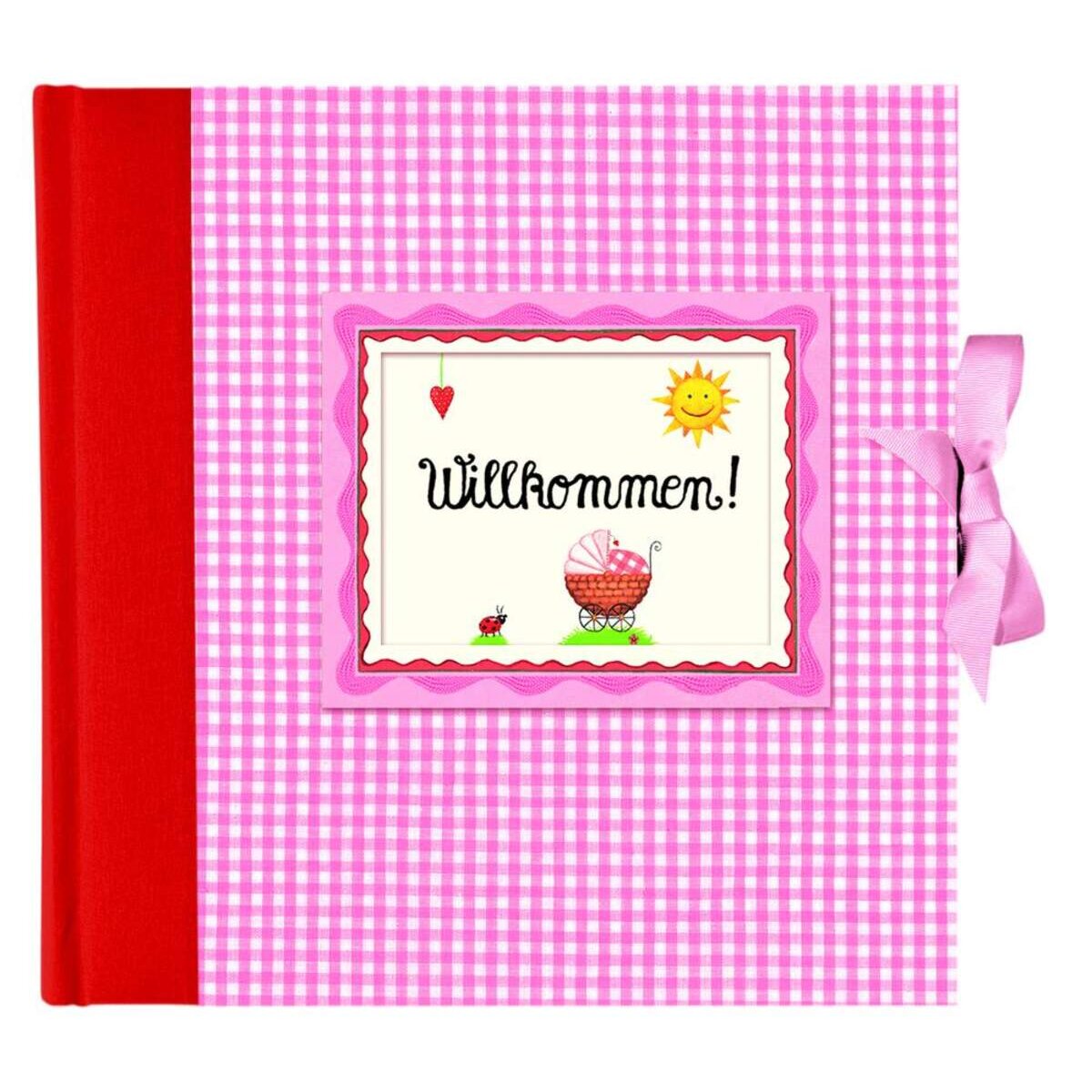 Coppenrath Verlag Großes Fotoalbum Willkommen!, rosa
