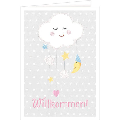 Coppenrath Verlag Grußkarten Willkommen BabyGlück (6 x 4 Ex. sort.)