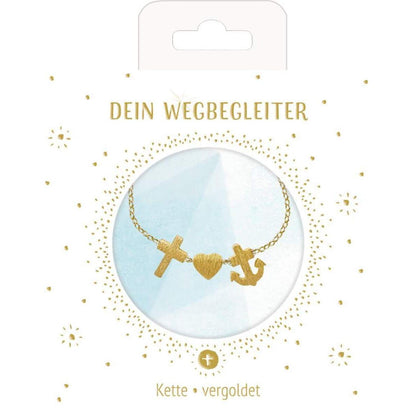 Coppenrath Verlag Halskette mit Kreuzanhänger (vergoldet)