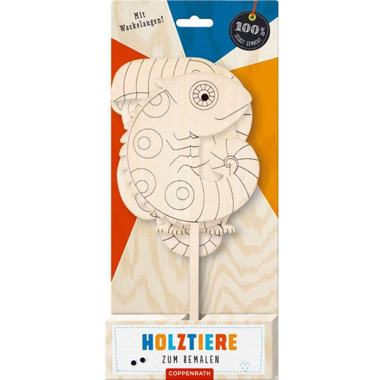 Coppenrath Verlag Holztiere zum Bemalen -Mit Wackelaugen (100% selbst gemacht)