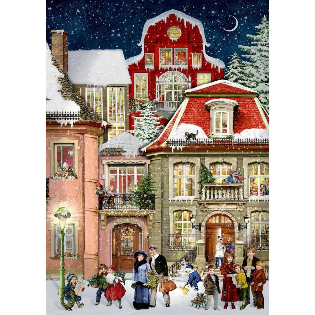 Coppenrath Verlag In der Weihnachtsgasse, Wand-Adventskal. A4 (Behr)