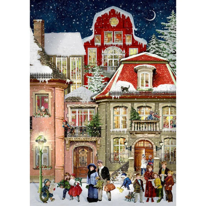 Coppenrath Verlag In der Weihnachtsgasse, Wand-Adventskal. A4 (Behr)