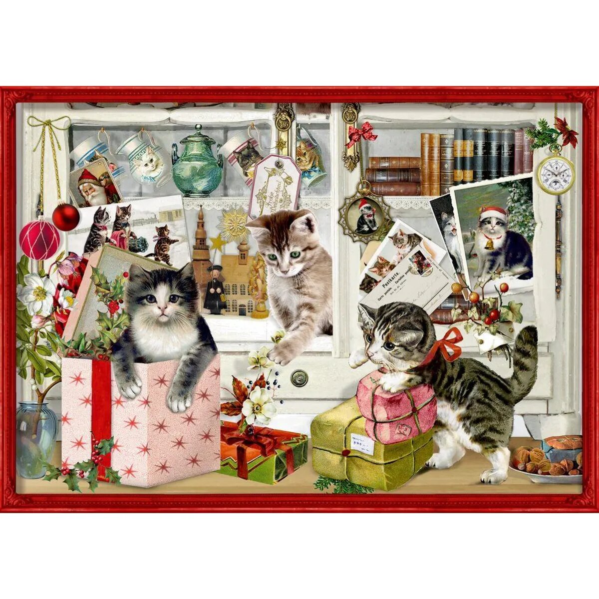 Coppenrath Verlag Katzen-Weihnacht, A4 Wand-Adventskalender (Behr)