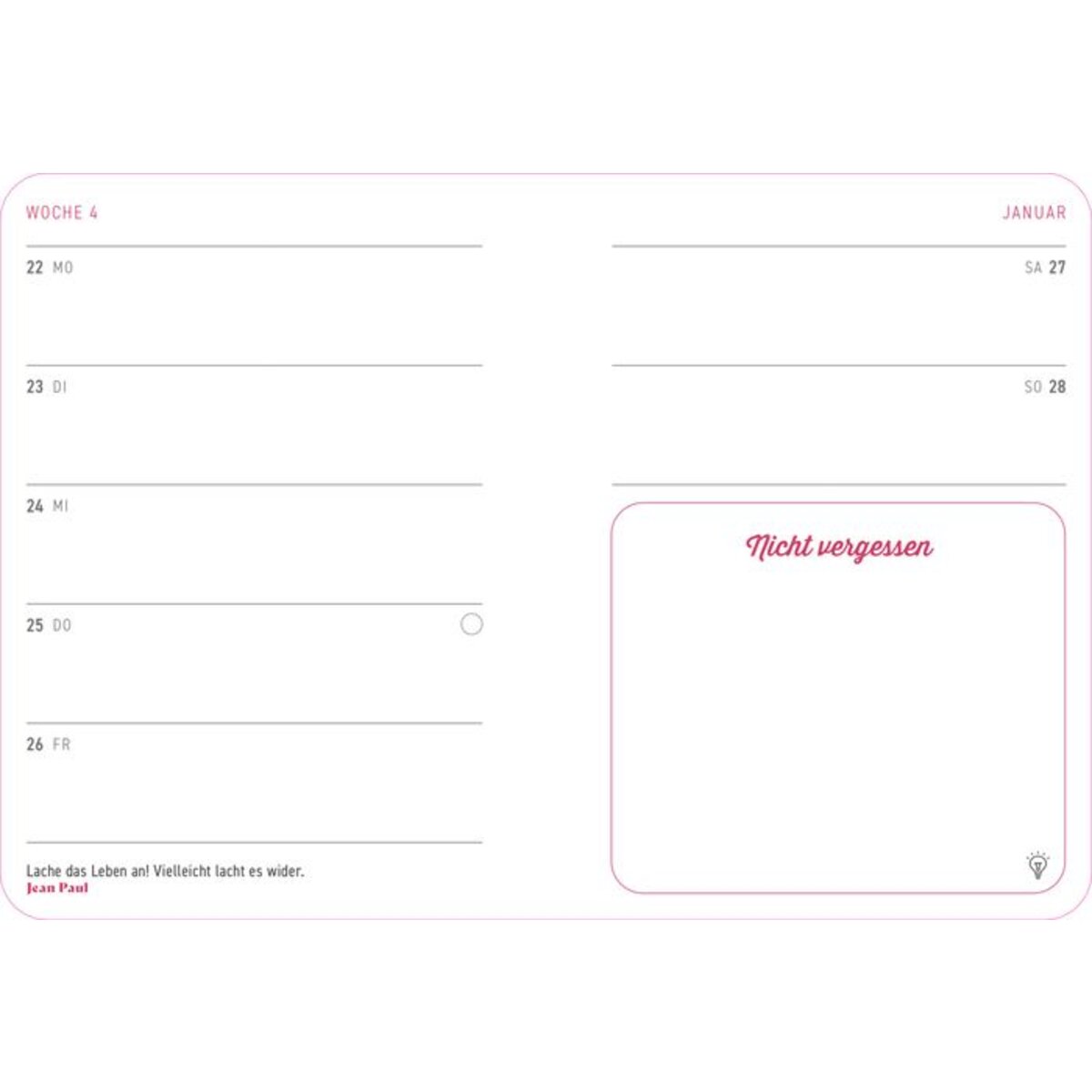 Coppenrath Verlag Kleiner Wochenkalender: Mein Jahr 2024 - Blüten petrol (Edition Barbara Behr)
