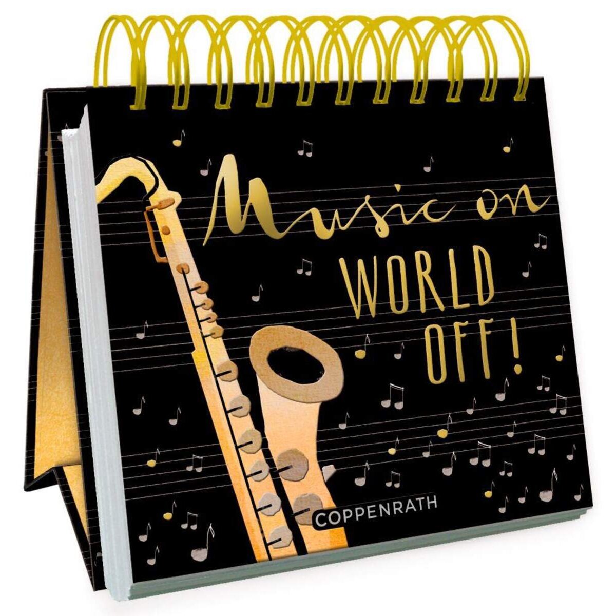 Coppenrath Verlag Kleines Spiralbuch: Music on, World off!