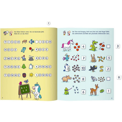 Coppenrath Verlag Lernerfolg Vorschule: Sticker-Lernspaß (Feen&Einhörner)