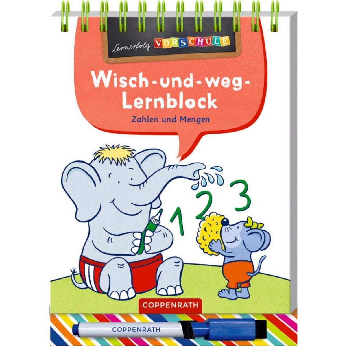 Coppenrath Verlag Lernerfolg Vorschule: Zahlen&Mengen (Wisch-&-weg-Lernblock)