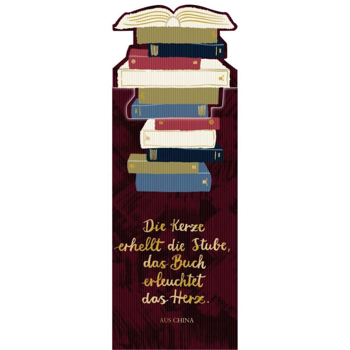 Coppenrath Verlag Lesezeichen mit Botschaft - BücherLiebe! (3 x 6 Ex.)