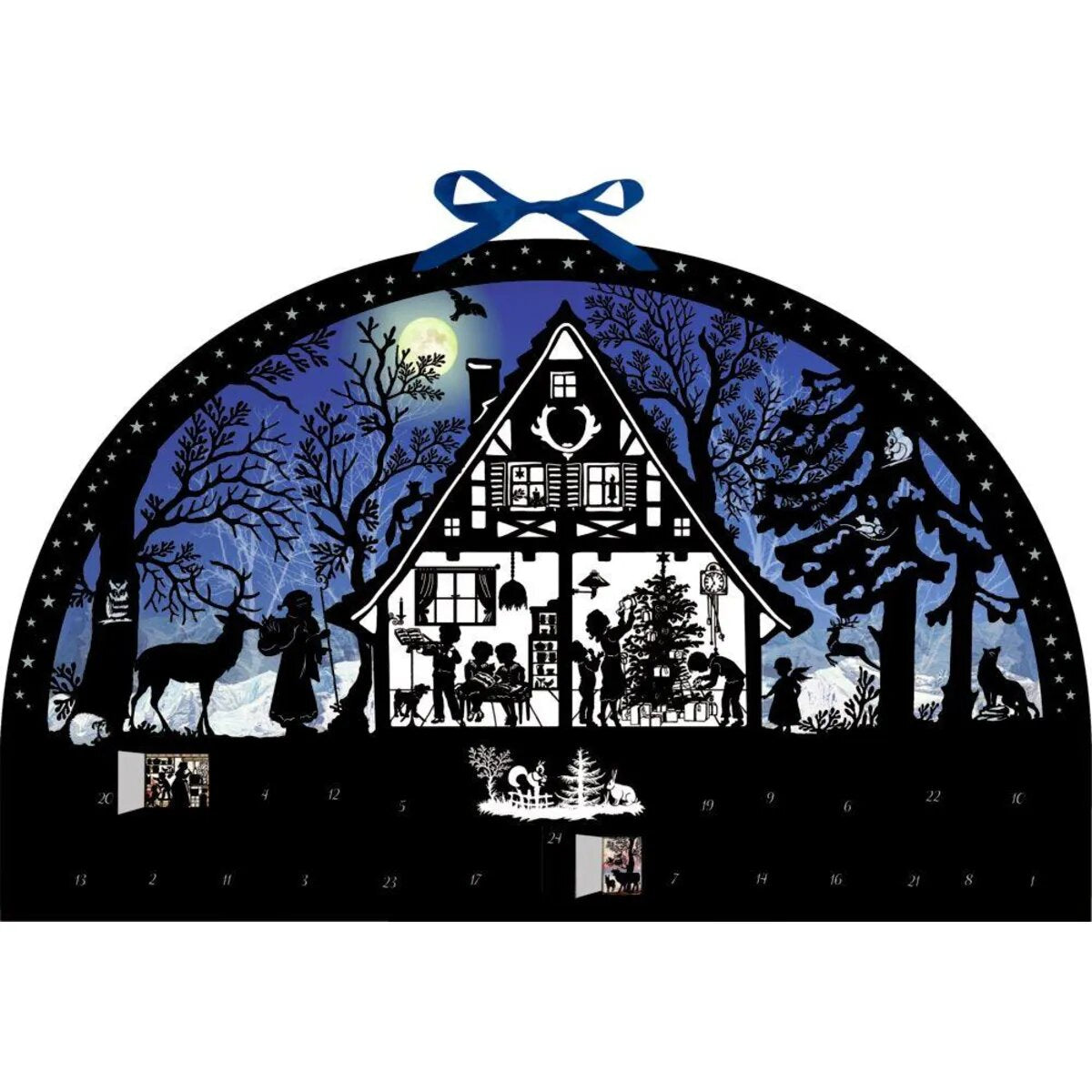 Coppenrath Verlag Lichterbogen Weihnachtswald, Wand-Adventskalender (Behr)