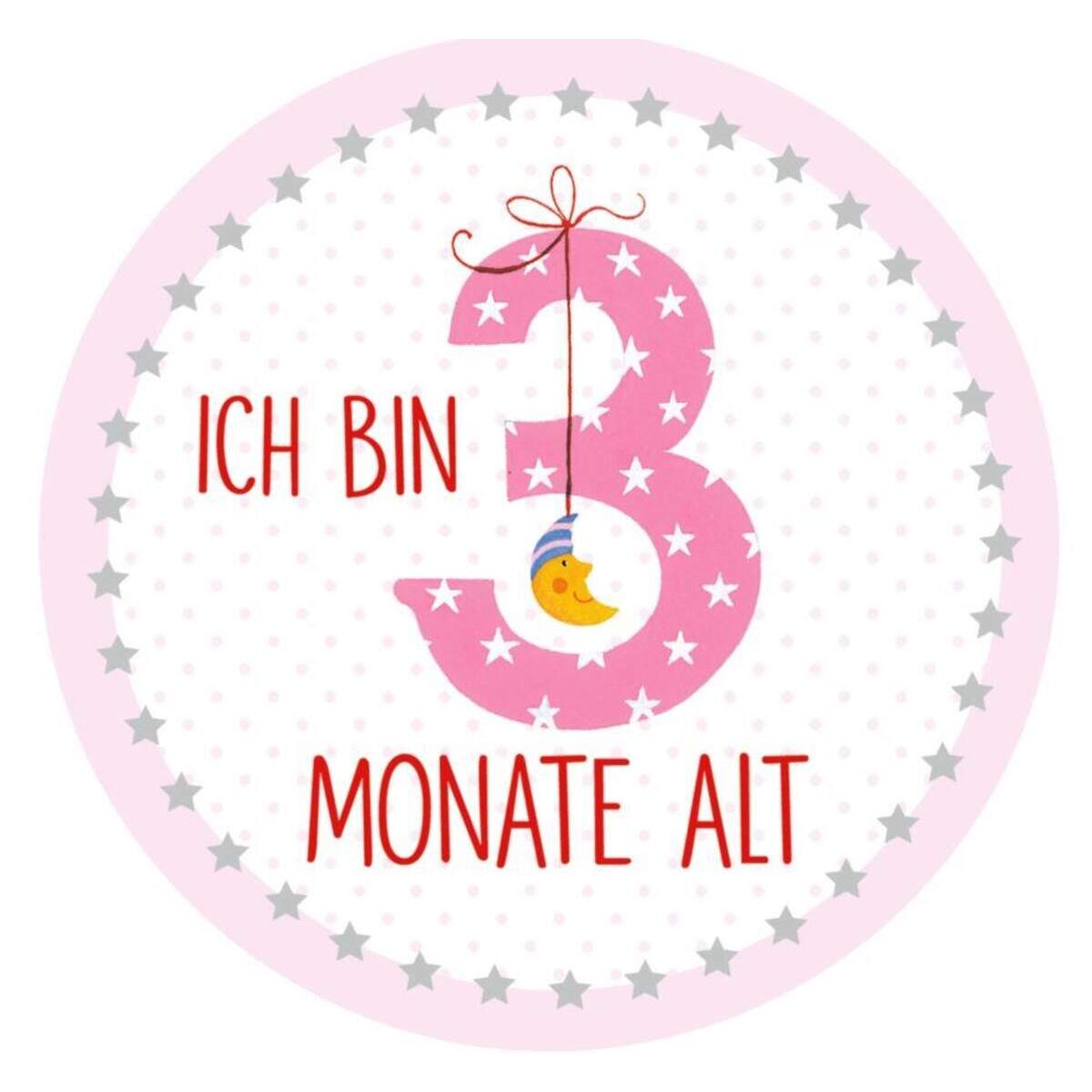 Coppenrath Verlag Meilenstein-Sticker: Babys erstes Jahr BabyGlück, rosa