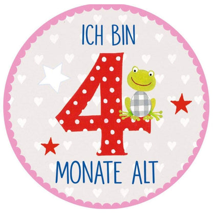 Coppenrath Verlag Meilenstein-Sticker: Babys erstes Jahr BabyGlück, rosa