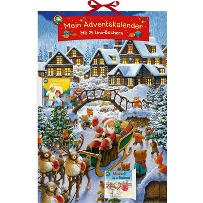 Coppenrath Verlag Mein Adventskalender - Mit 24 Lino-Büchern, Buch-Adventskal.