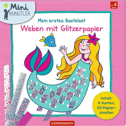 Coppenrath Verlag Mein erstes Bastelset: Weben mit Glitzerpapier