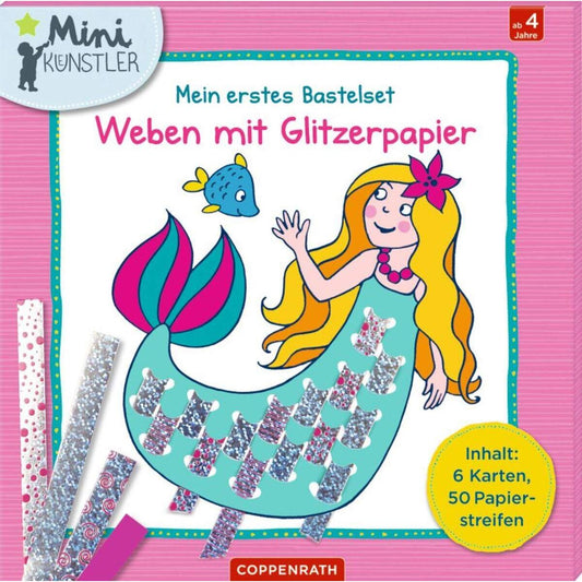 Coppenrath Verlag Mein erstes Bastelset: Weben mit Glitzerpapier