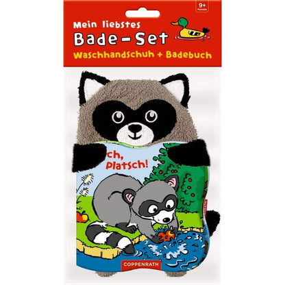 Coppenrath Verlag Mein liebstes Bade-Set: Plitsch, platsch, kleiner Waschbär!