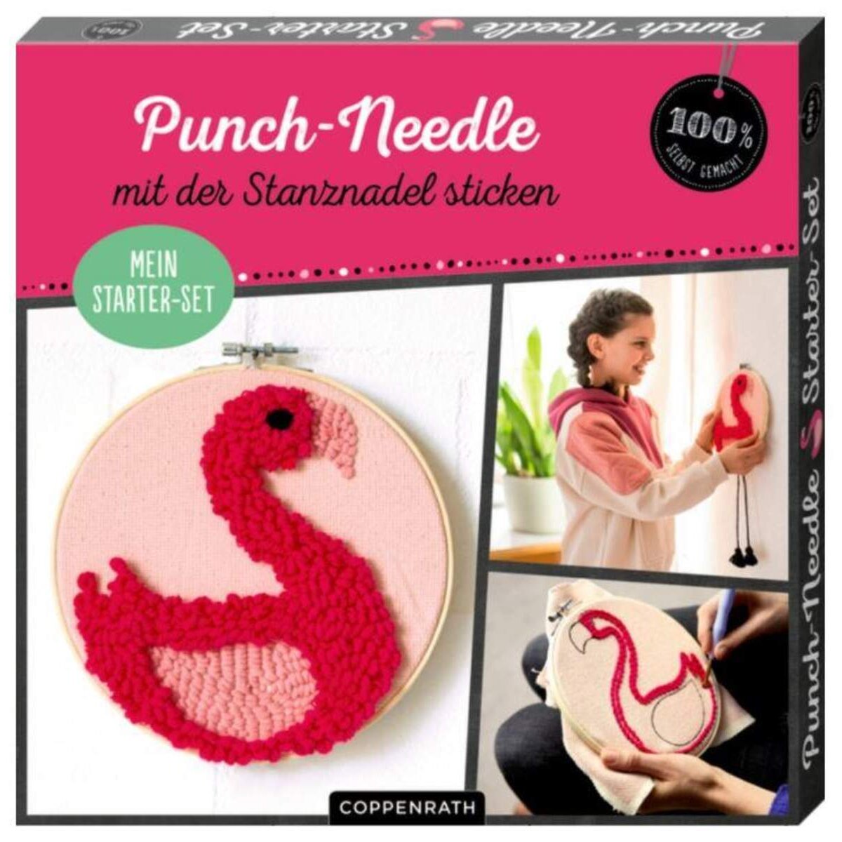 Coppenrath Verlag Mein Punch-Needle Starter-Set "Flamingo" (100% s.g.)