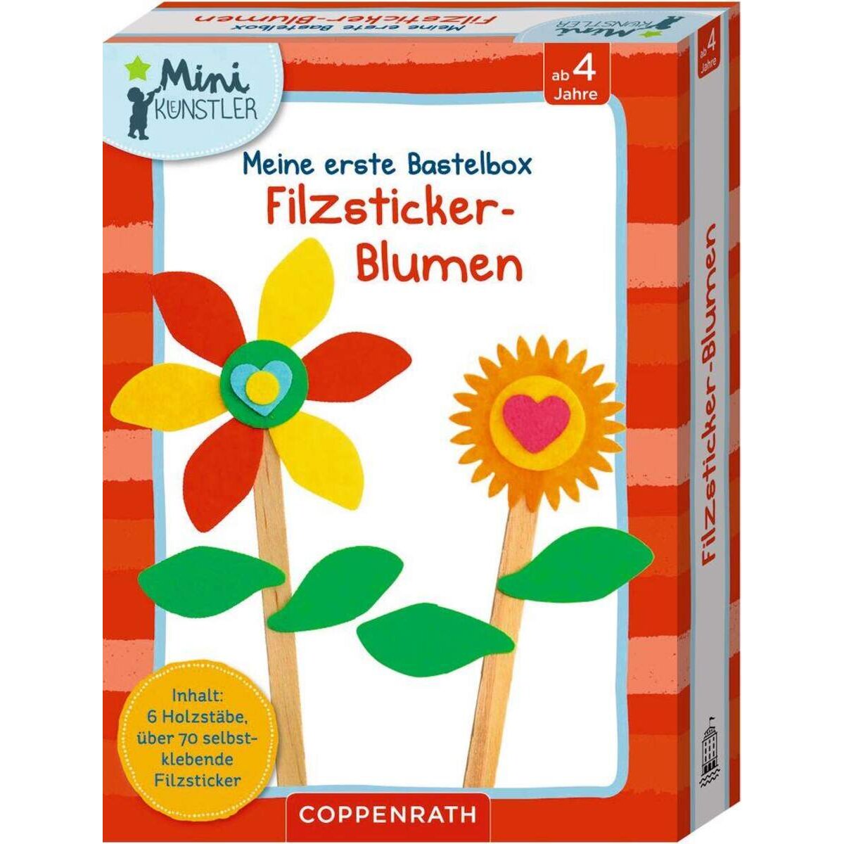 Coppenrath Verlag Meine erste Bastelbox: Filzsticker-Blumen (Mini-Künstler)