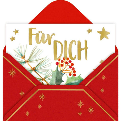 Coppenrath Verlag Mini-Briefchen Weihnachtliche Grüße, 1 Stück, 9-fach sortiert