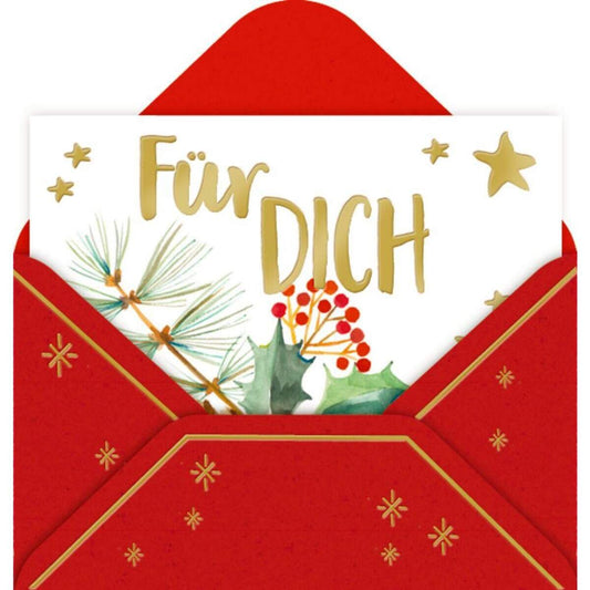 Coppenrath Verlag Mini-Briefchen Weihnachtliche Grüße, 1 Stück, 9-fach sortiert