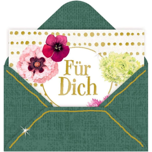 Coppenrath Verlag Mini-Briefchen Zauberhafte Blumenwiese (Bastin) sort.: 1 Stück. 8-fach