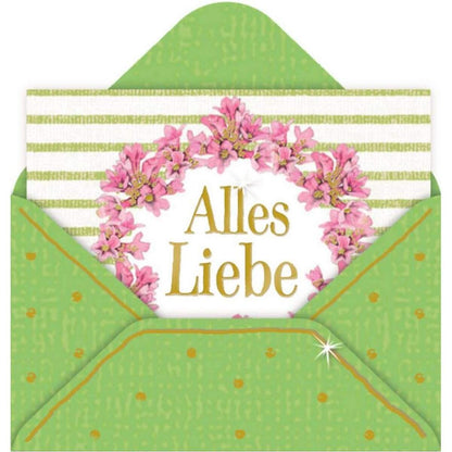 Coppenrath Verlag Mini-Briefchen Zauberhafte Blumenwiese (Bastin) sort.: 1 Stück. 8-fach