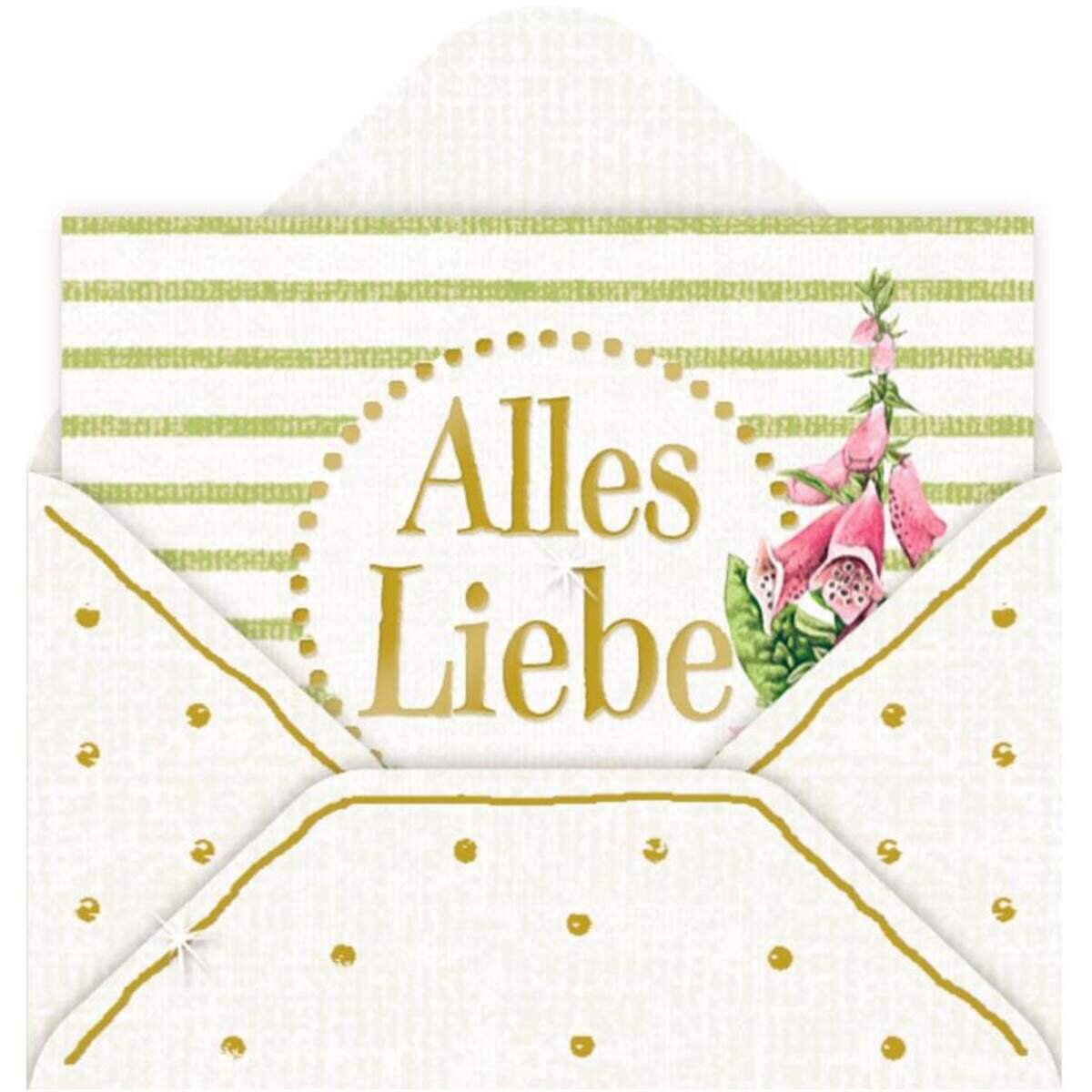 Coppenrath Verlag Mini-Briefchen Zauberhafte Blumenwiese (Bastin) sort.: 1 Stück. 8-fach