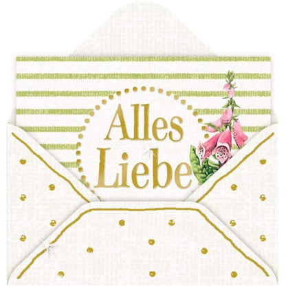 Coppenrath Verlag Mini-Briefchen Zauberhafte Blumenwiese (Bastin) sort.: 1 Stück. 8-fach
