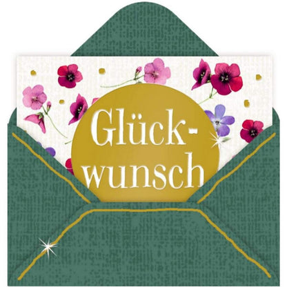Coppenrath Verlag Mini-Briefchen Zauberhafte Blumenwiese (Bastin) sort.: 1 Stück. 8-fach