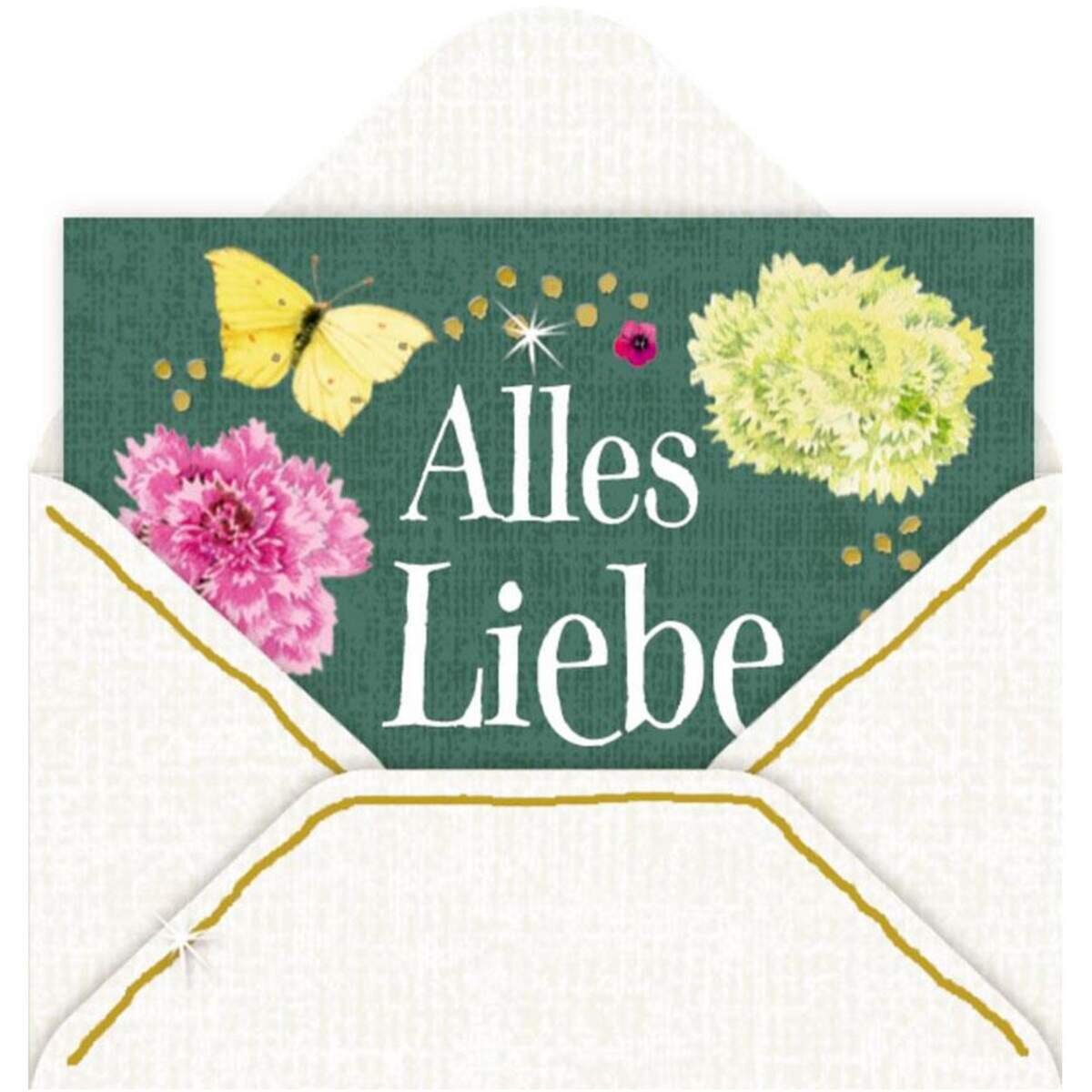 Coppenrath Verlag Mini-Briefchen Zauberhafte Blumenwiese (Bastin) sort.: 1 Stück. 8-fach