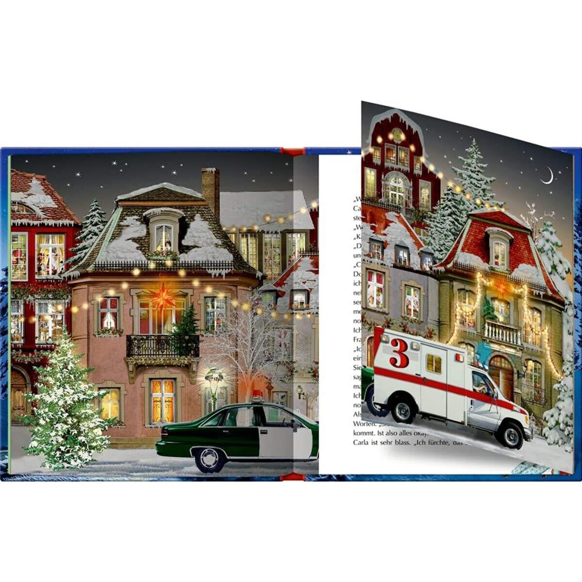Coppenrath Verlag Mord im Weihnachtsexpress: 24 heitere Krimis Adventskalenderbuch mit Ausklappseiten